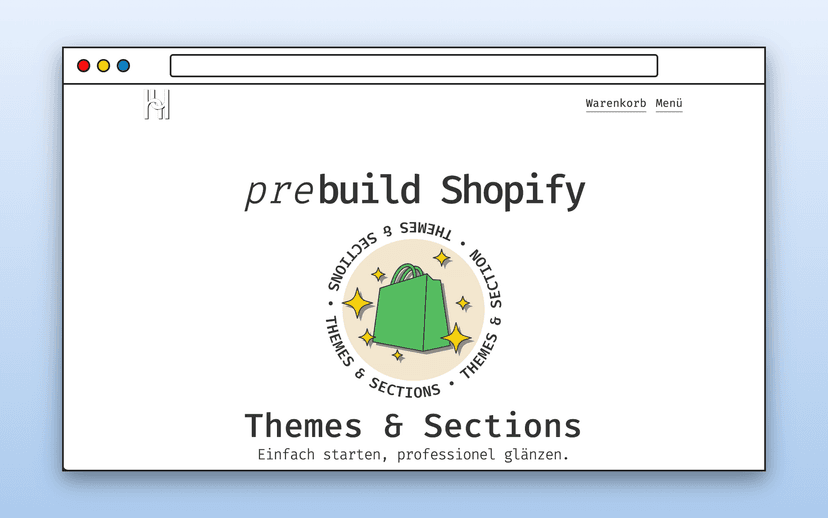 Shopify Store für Sections und Themes: Design, das überzeugt
